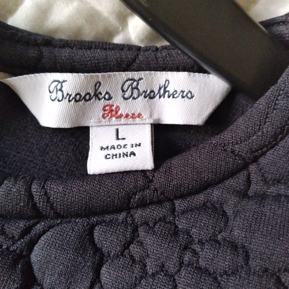 Brooks Brothers girl L quilted navy blue top with zipper closure - Picture 3 of 5